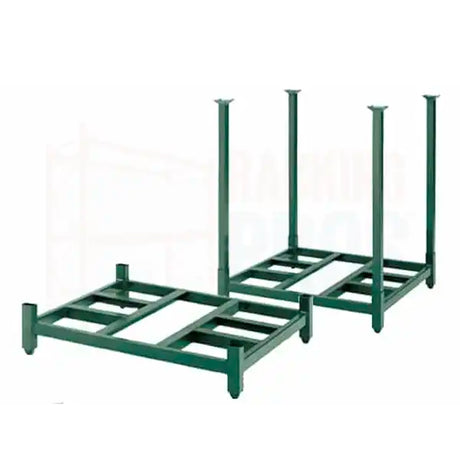 Open-Deck Portable and Stackable Steel Racks