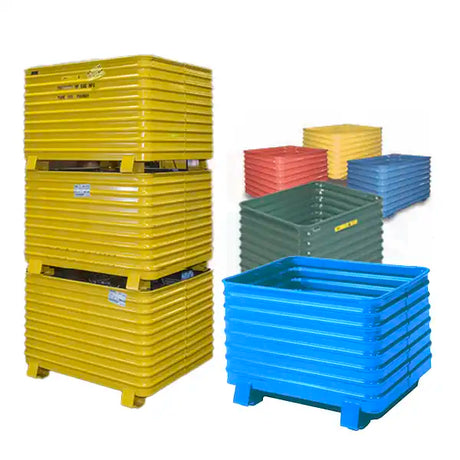 High Capacity Steel Containers with Round Corners