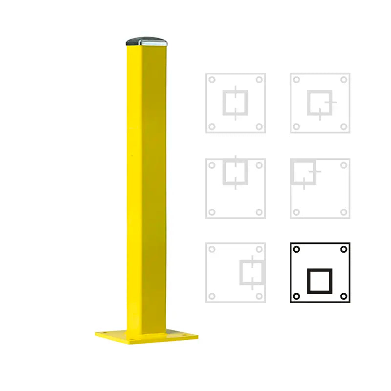 Heavy-Duty Guard Rail 42" Reinforcement Post, Double High