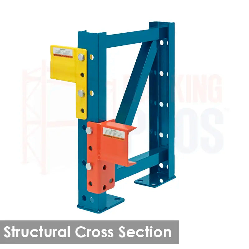 96"W x 48"D x 96"H Structural Add-On Pallet Rack Kit | 4900 lb Capacity Per Level