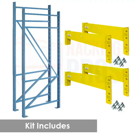 108"W x 42"D x 96"H Structural Starter Pallet Rack Kit | 4420 lb Capacity Per Level