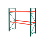 120"W x 42"D x 96"H Teardrop Starter Pallet Rack Kit | 6700 lb Capacity Per Level